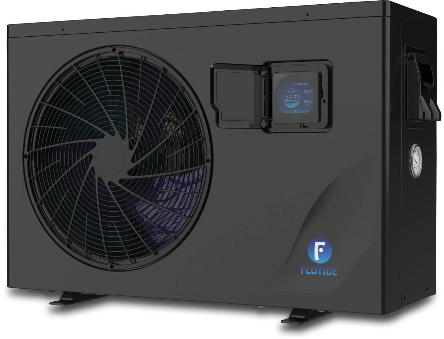 Flotide Heat pump Inverter ABS/stainless steel 50 mm 9.9A 230VAC black type horizontal Inver UK Plug 9/32